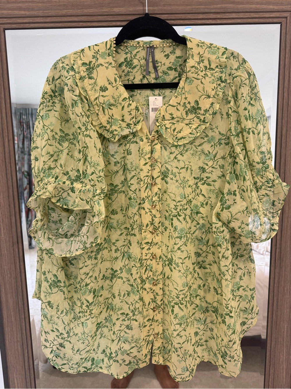 Anthropologie Keira Sheer Top Size 3X NWT